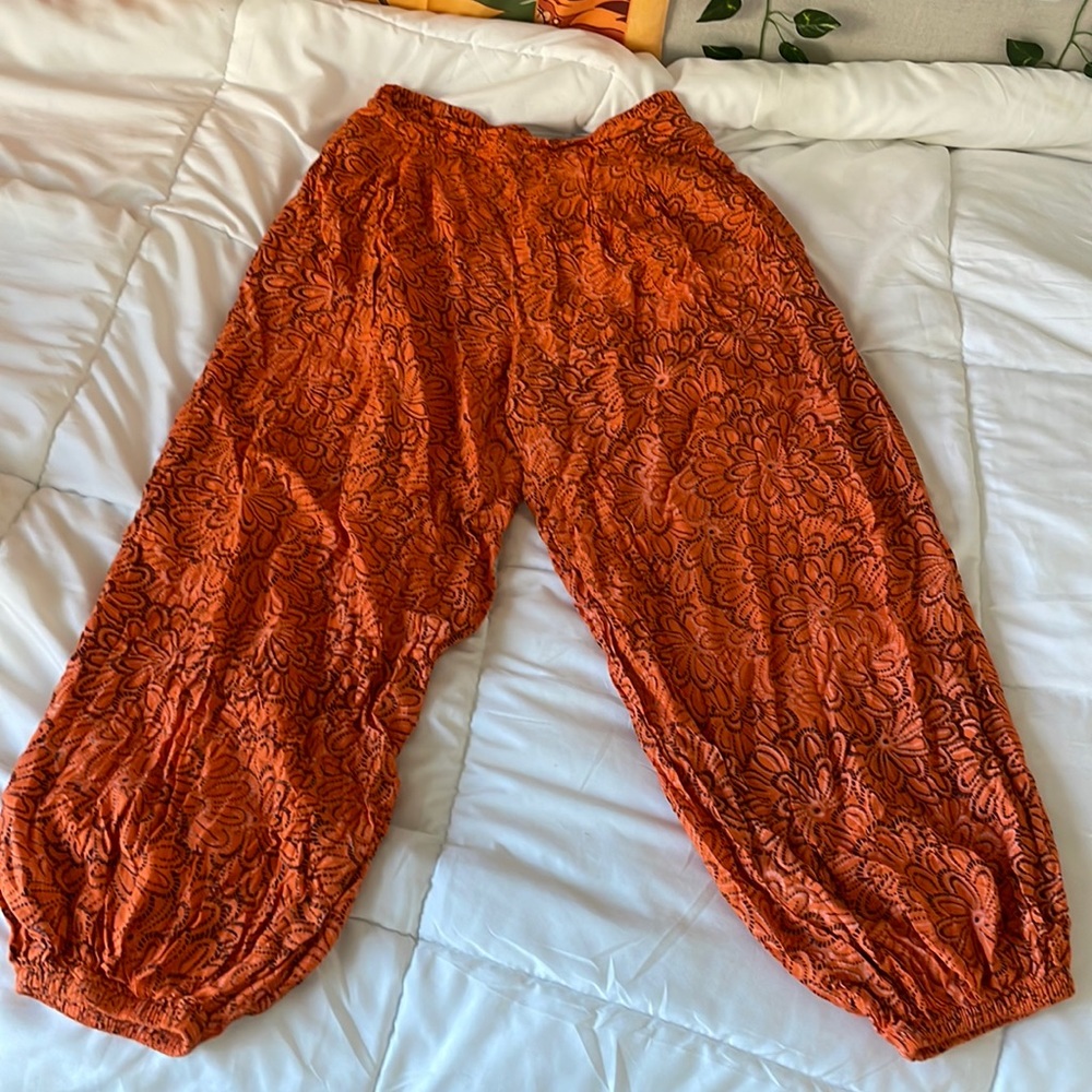 Loose Bohemian Styled Patterned Pants